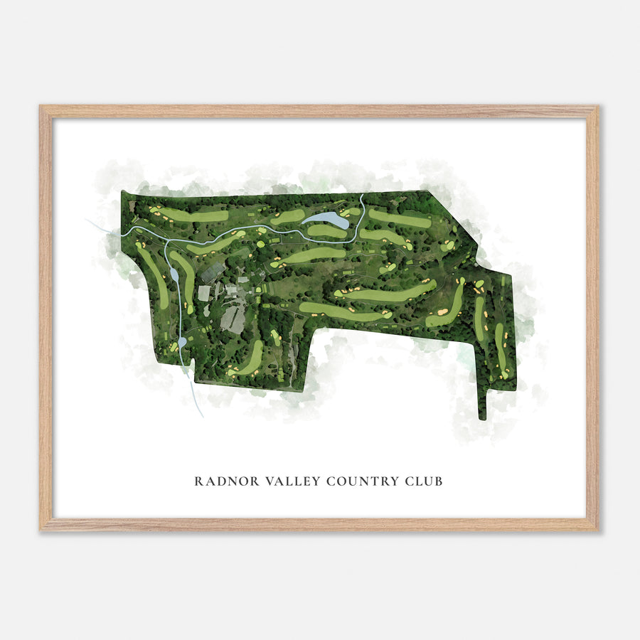 Print of Radnor Valley Country Club Classic Map