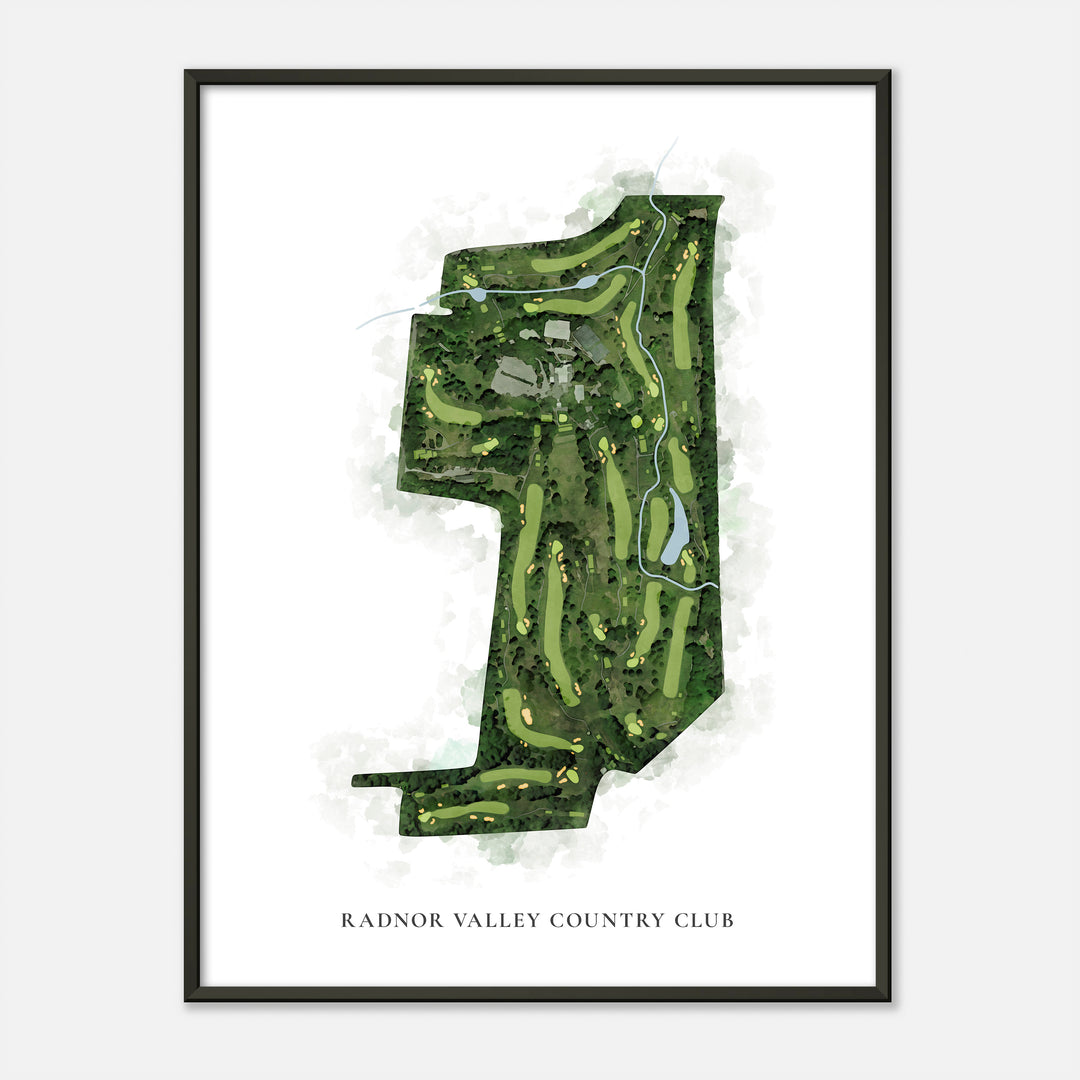 Print of Radnor Valley Country Club Classic Map