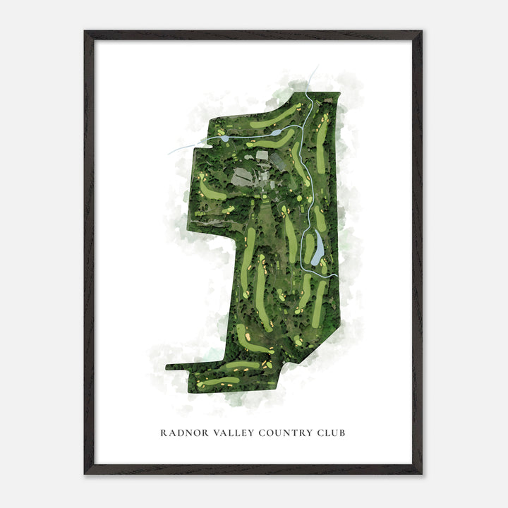 Print of Radnor Valley Country Club Classic Map