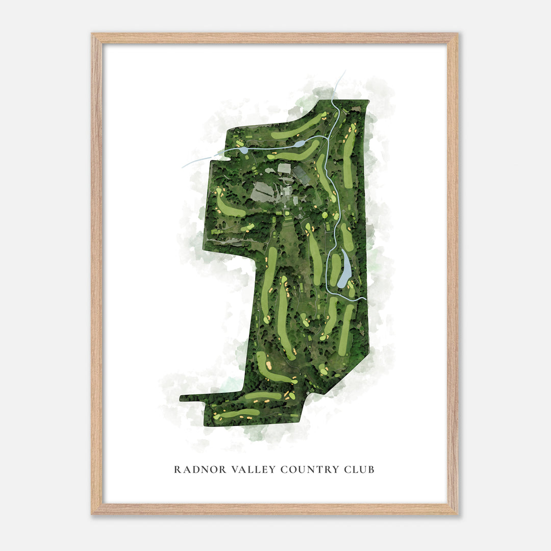 Print of Radnor Valley Country Club Classic Map