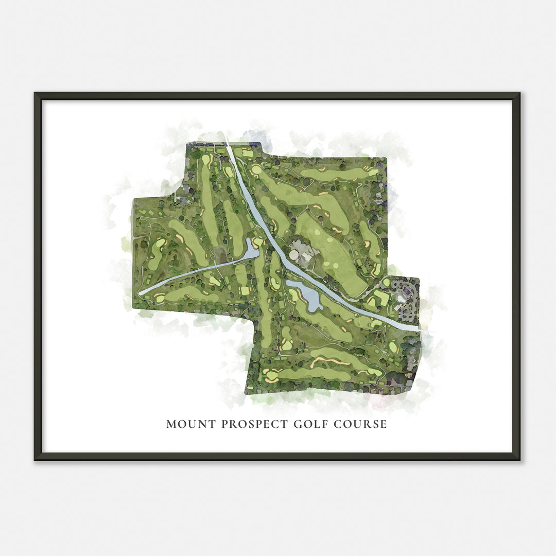 Print of Mount Prospect Golf Course Classic Map