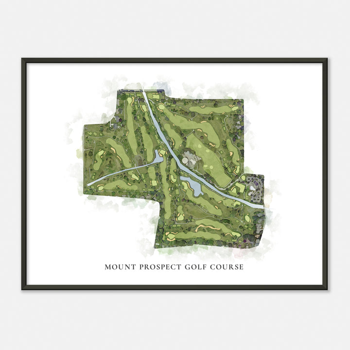 Print of Mount Prospect Golf Course Classic Map