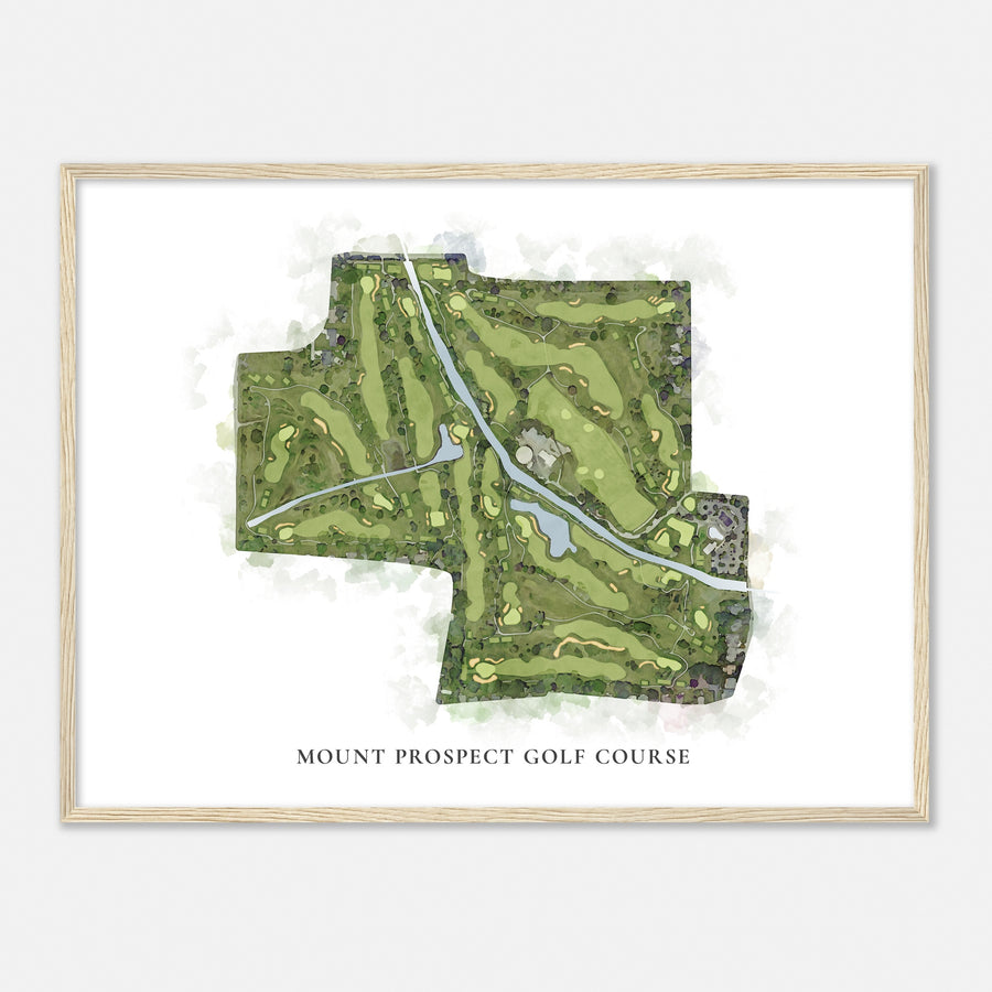 Print of Mount Prospect Golf Course Classic Map
