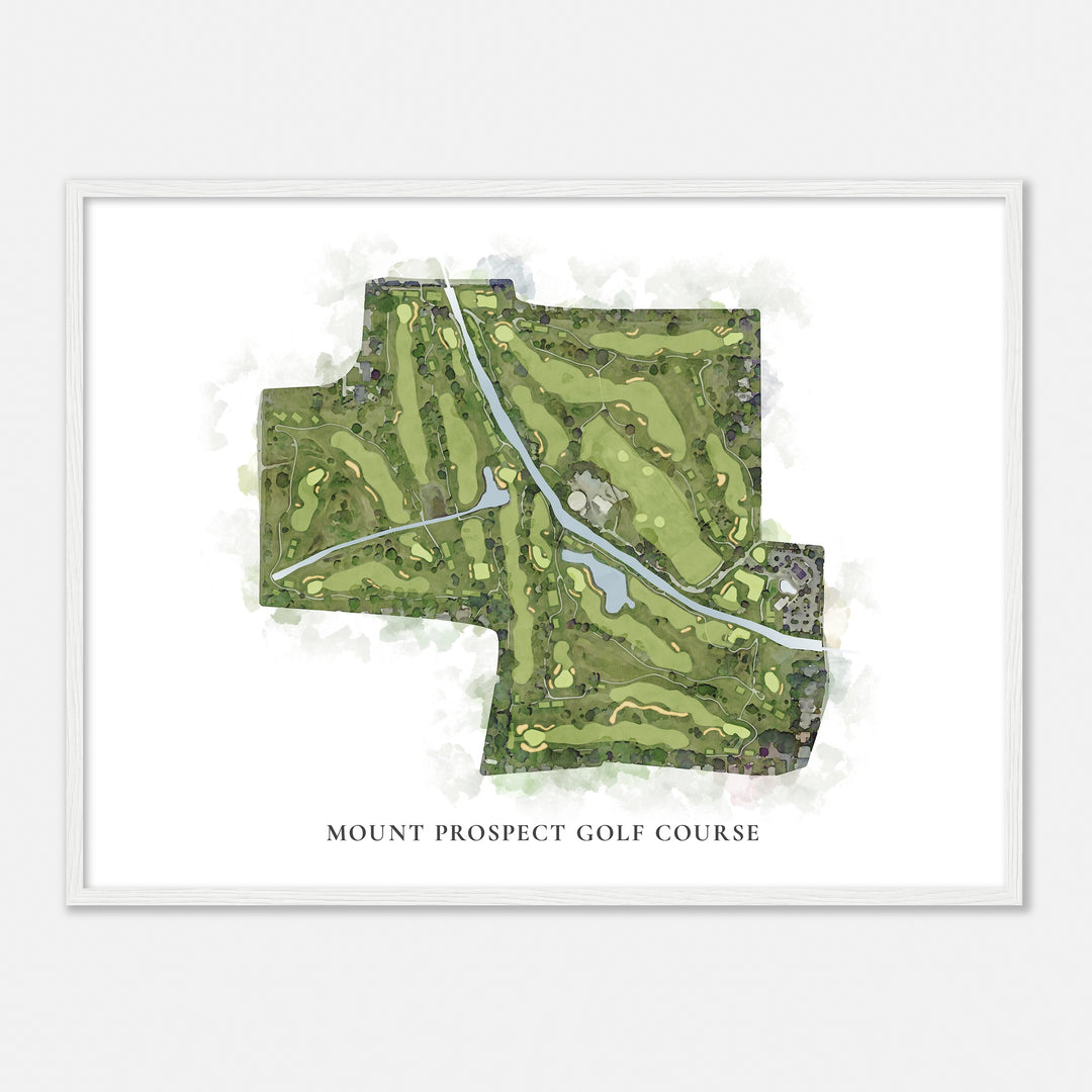 Print of Mount Prospect Golf Course Classic Map