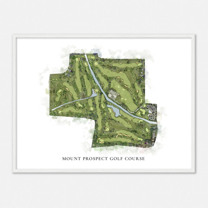 Print of Mount Prospect Golf Course Classic Map
