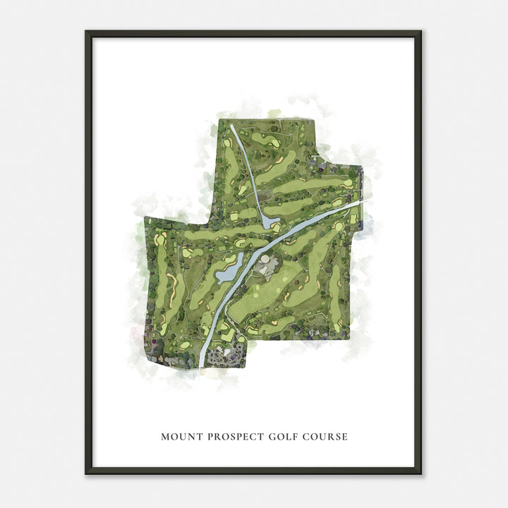 Print of Mount Prospect Golf Course Classic Map