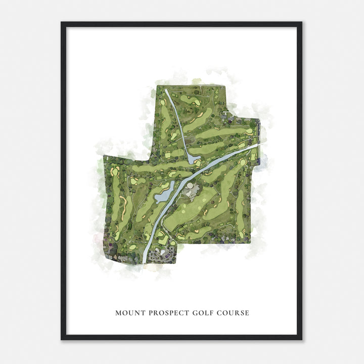 Print of Mount Prospect Golf Course Classic Map