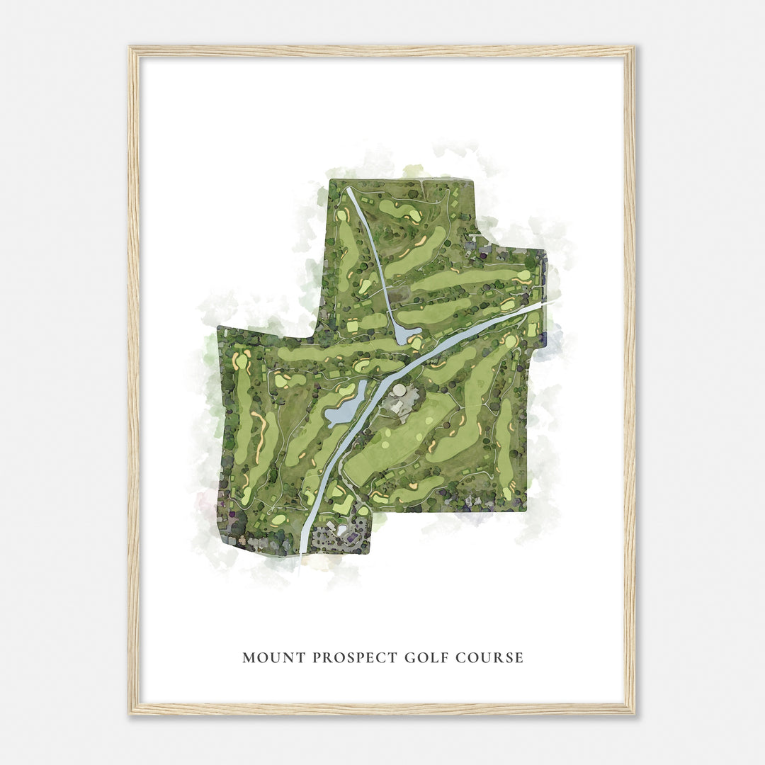 Print of Mount Prospect Golf Course Classic Map