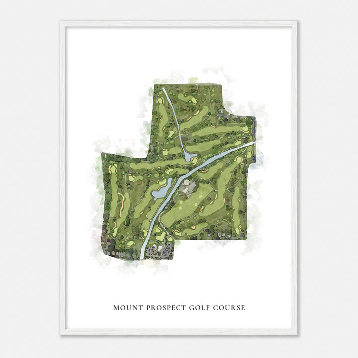 Print of Mount Prospect Golf Course Classic Map
