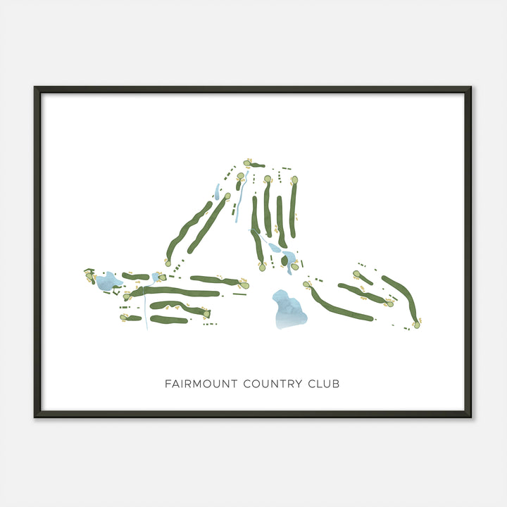Print of Fairmount Country Club Modern Map