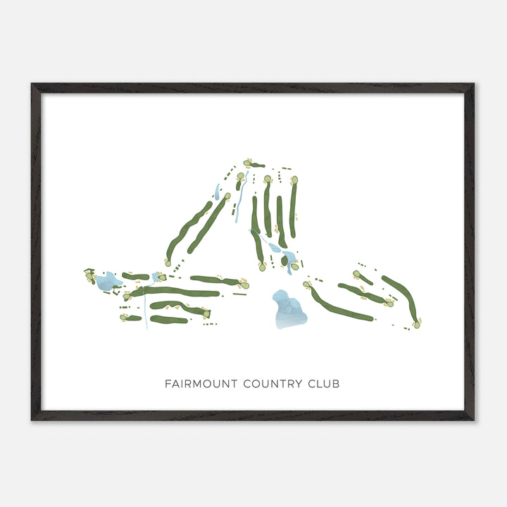 Print of Fairmount Country Club Modern Map