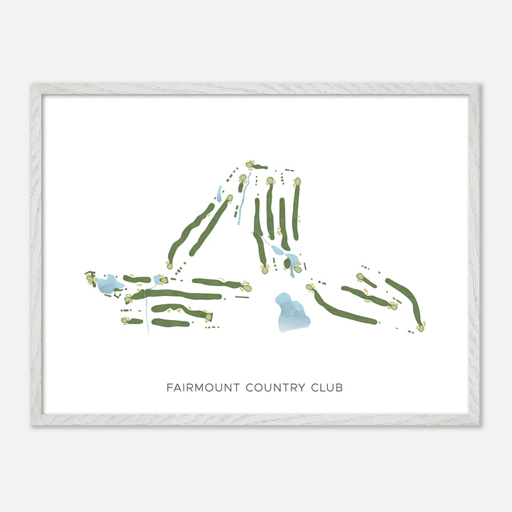 Print of Fairmount Country Club Modern Map
