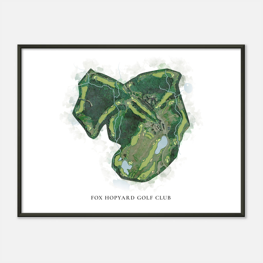 Print of Fox Hopyard Golf Club Classic Map