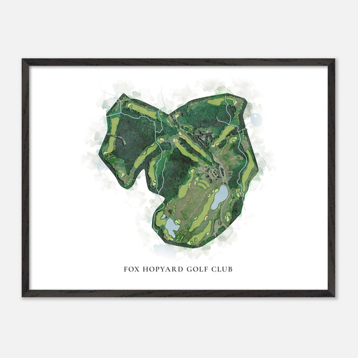 Print of Fox Hopyard Golf Club Classic Map