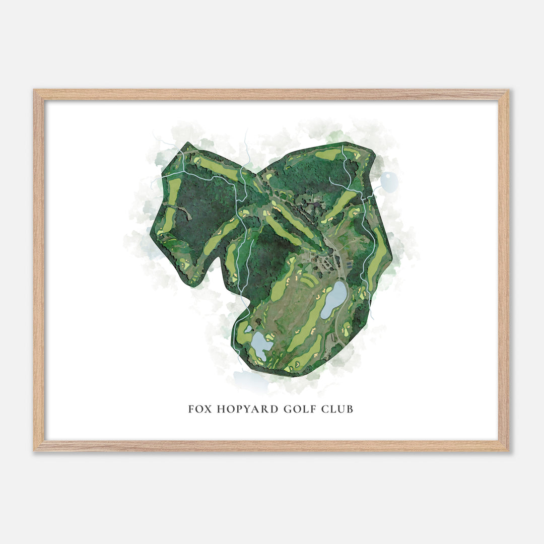 Print of Fox Hopyard Golf Club Classic Map