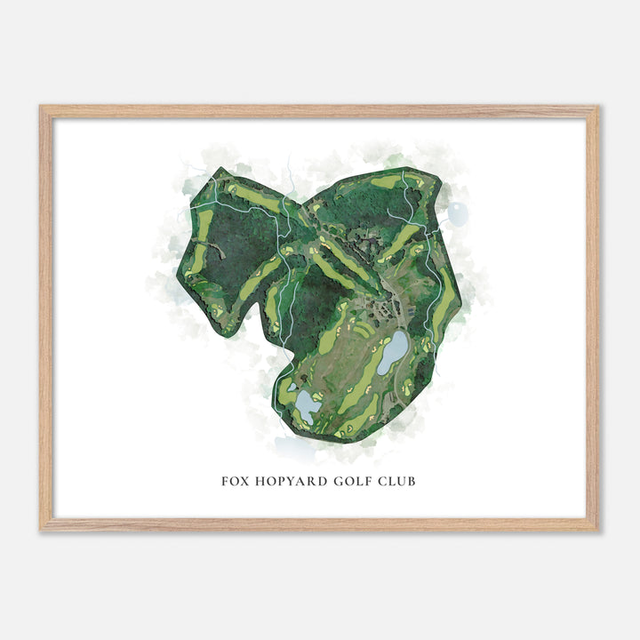 Print of Fox Hopyard Golf Club Classic Map
