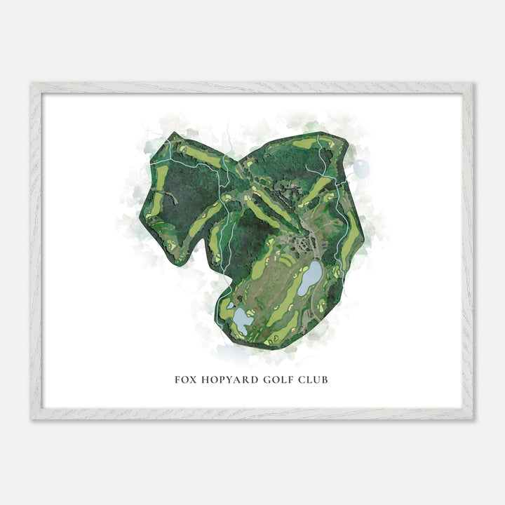 Print of Fox Hopyard Golf Club Classic Map