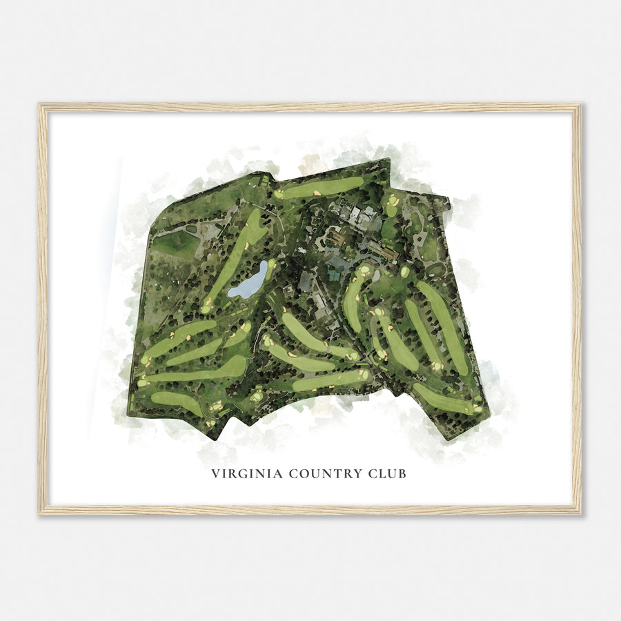 Print of Virginia Country Club Classic Map