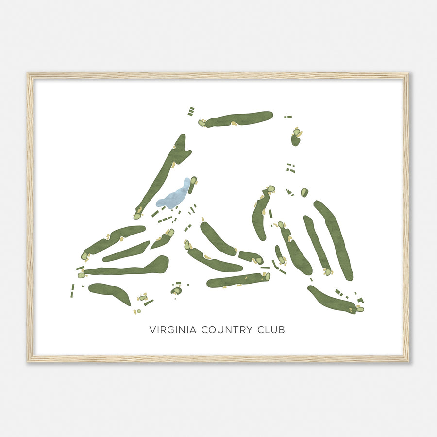 Print of Virginia Country Club Modern Map