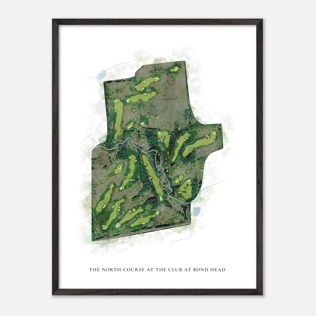 Print of The North Course At The Club At Bond Head Classic Map