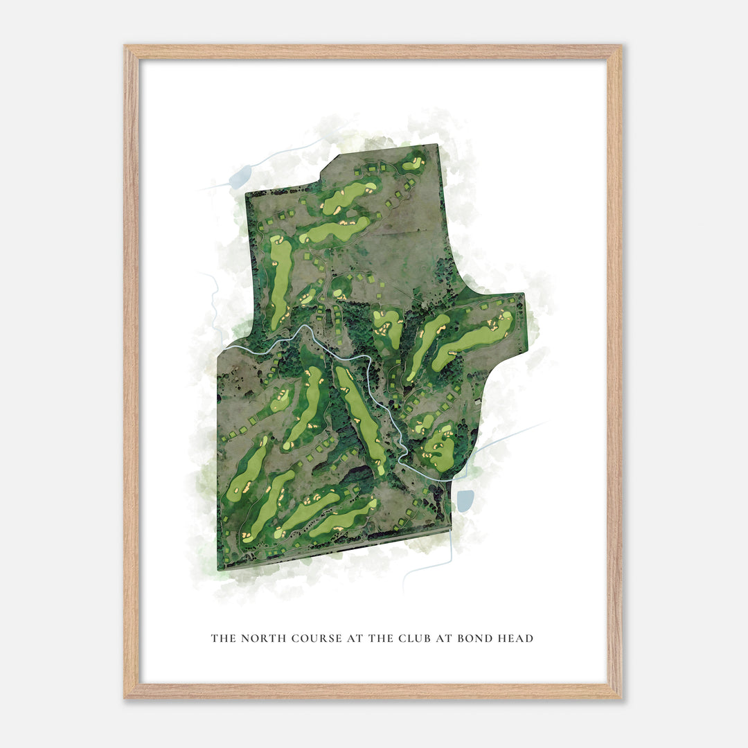 Print of The North Course At The Club At Bond Head Classic Map
