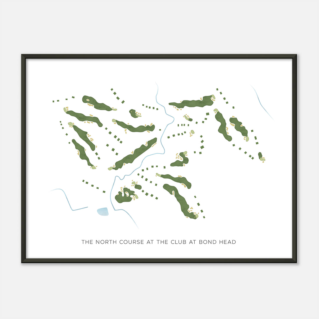 Print of The North Course At The Club At Bond Head Modern Map