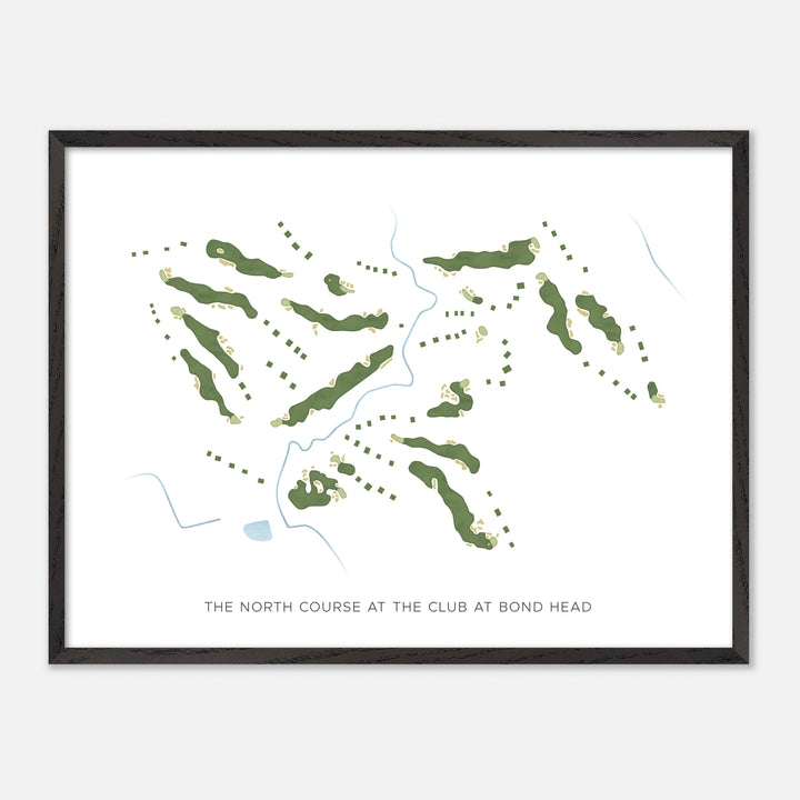 Print of The North Course At The Club At Bond Head Modern Map