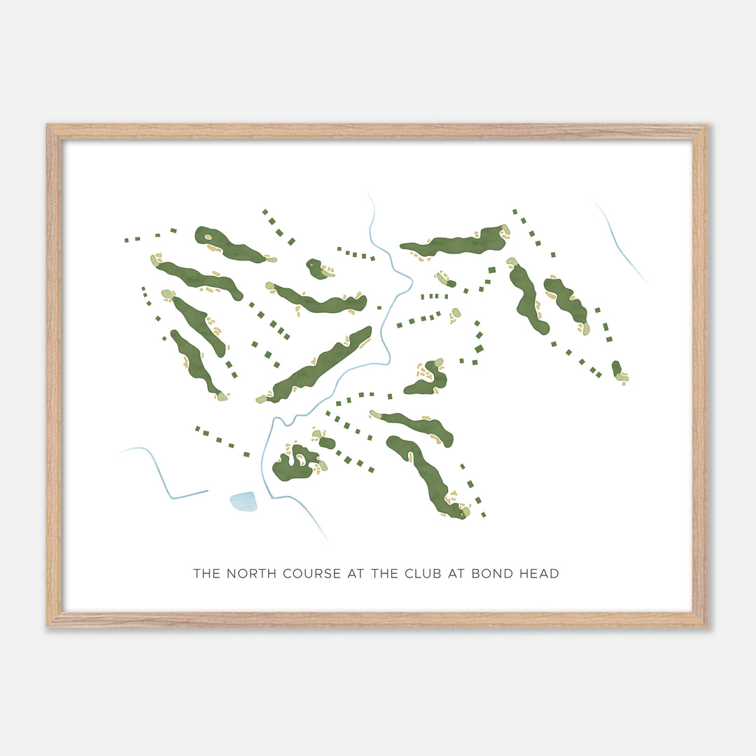 Print of The North Course At The Club At Bond Head Modern Map