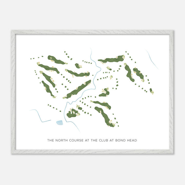 Print of The North Course At The Club At Bond Head Modern Map