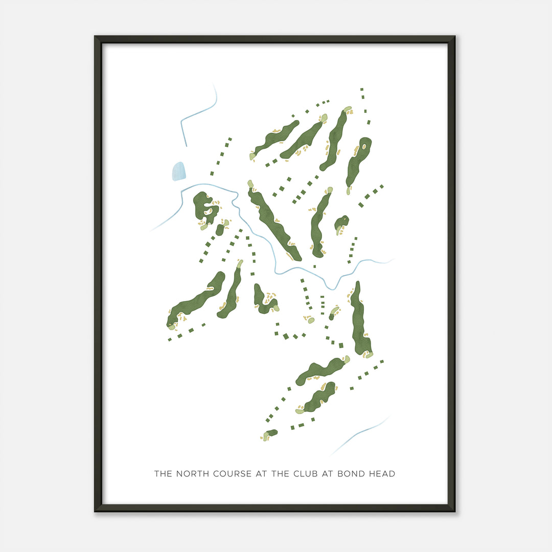 Print of The North Course At The Club At Bond Head Modern Map
