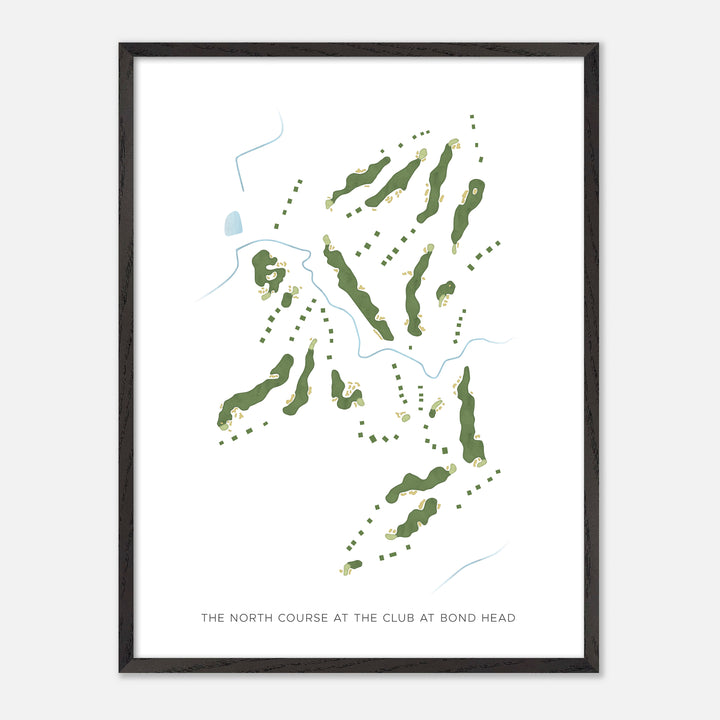Print of The North Course At The Club At Bond Head Modern Map