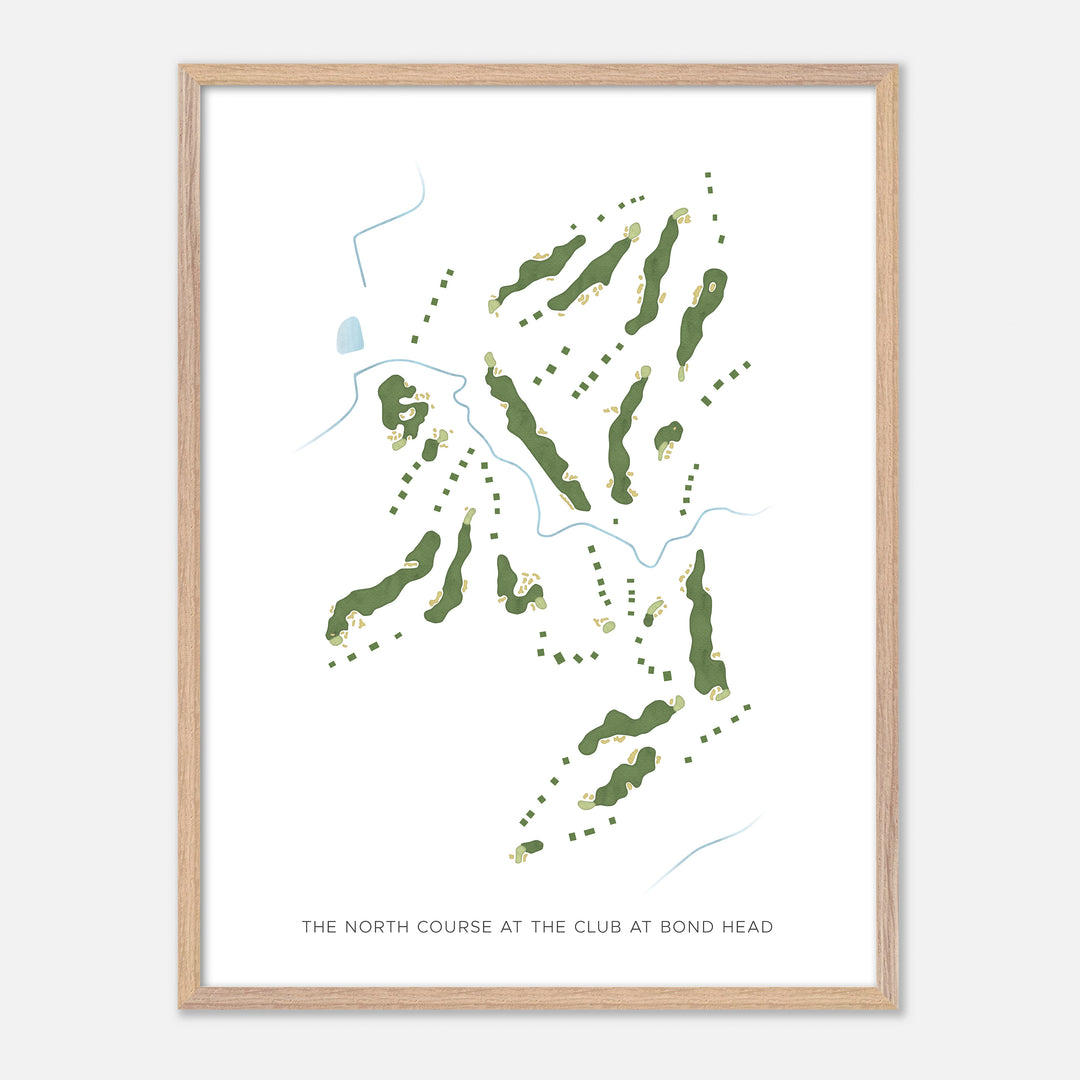 Print of The North Course At The Club At Bond Head Modern Map