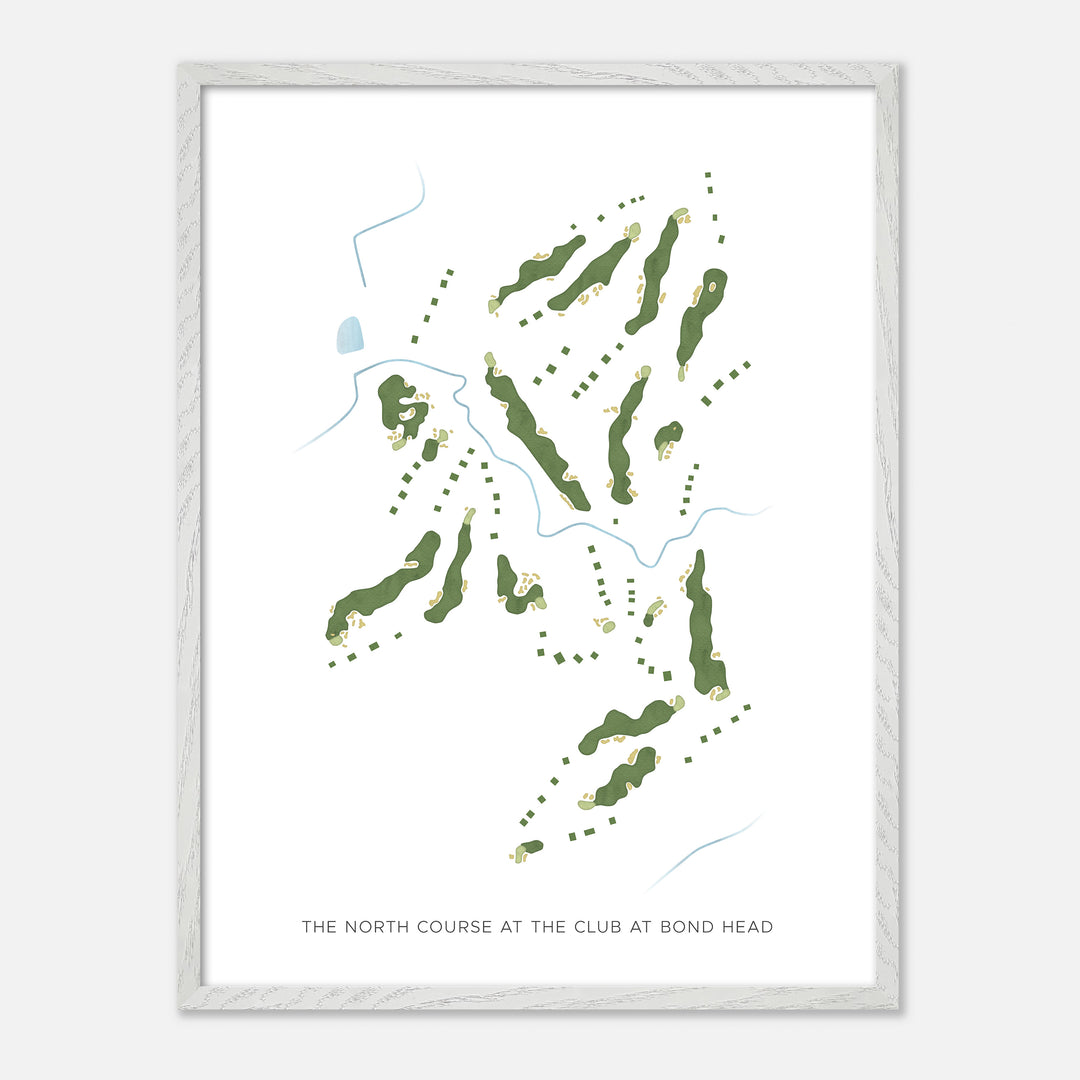 Print of The North Course At The Club At Bond Head Modern Map