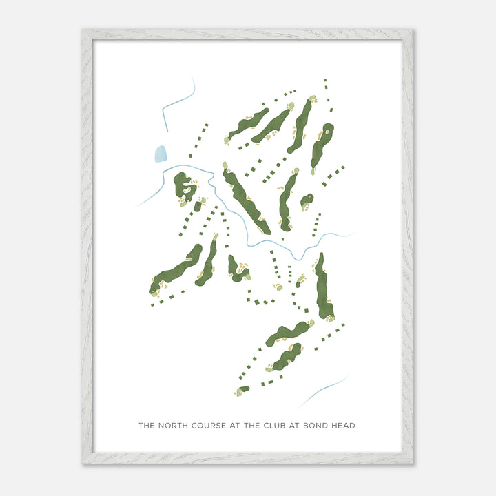 Print of The North Course At The Club At Bond Head Modern Map