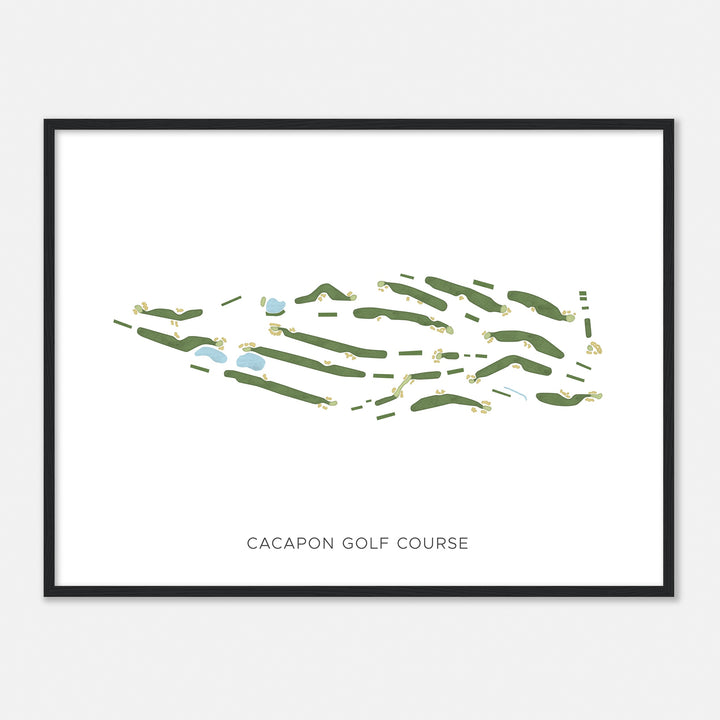 Print of Cacapon Golf Course Modern Map