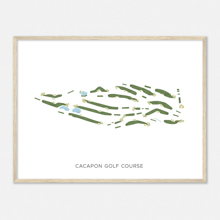 Print of Cacapon Golf Course Modern Map