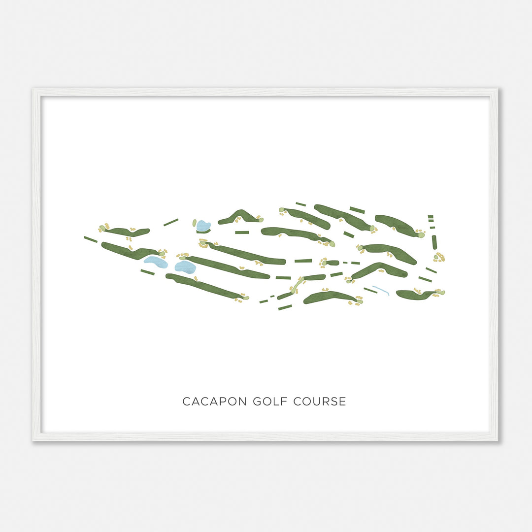 Print of Cacapon Golf Course Modern Map