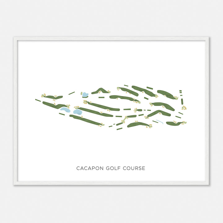 Print of Cacapon Golf Course Modern Map