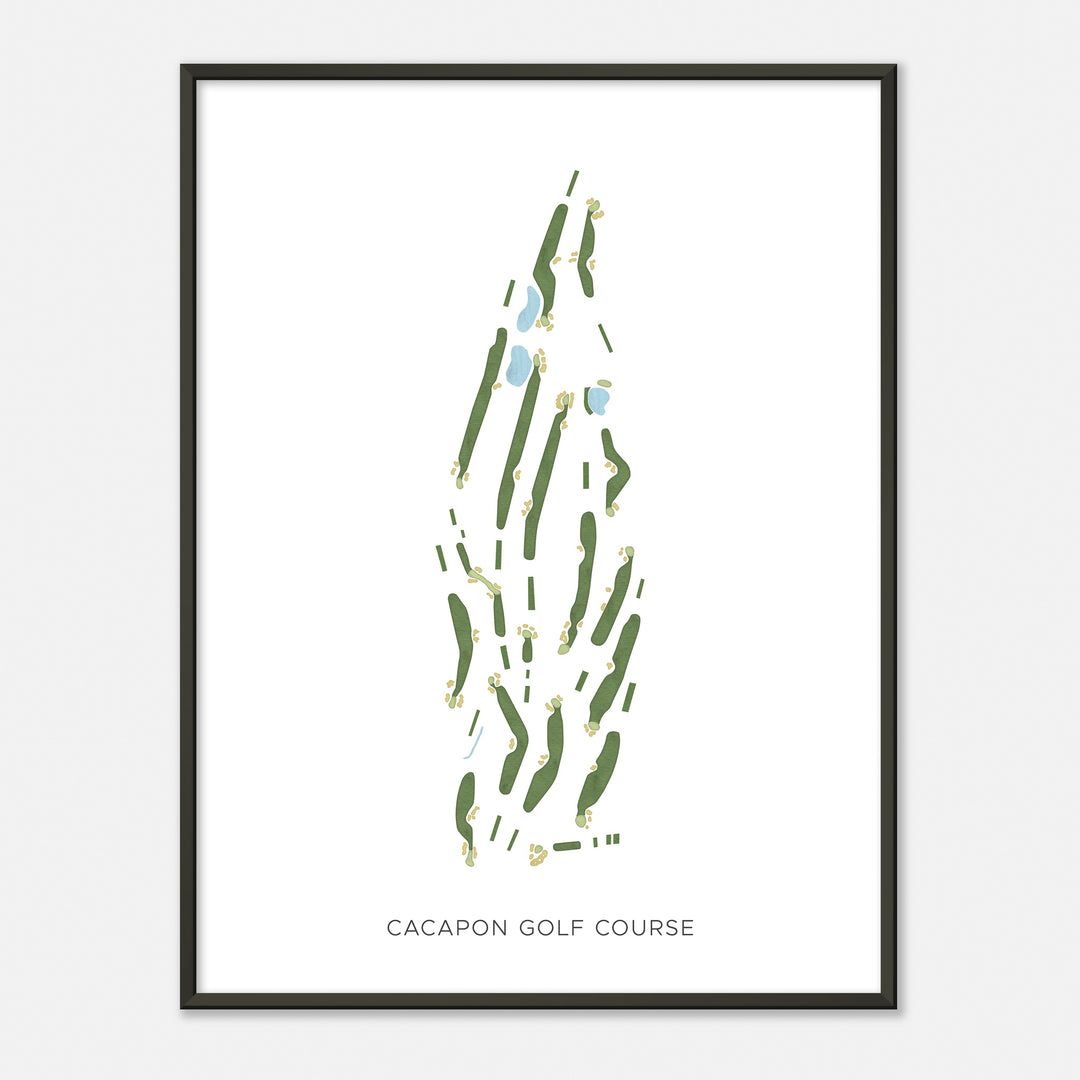 Print of Cacapon Golf Course Modern Map