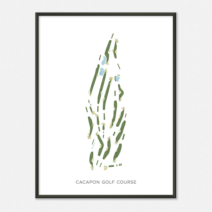 Print of Cacapon Golf Course Modern Map