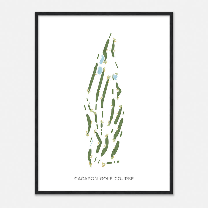 Print of Cacapon Golf Course Modern Map