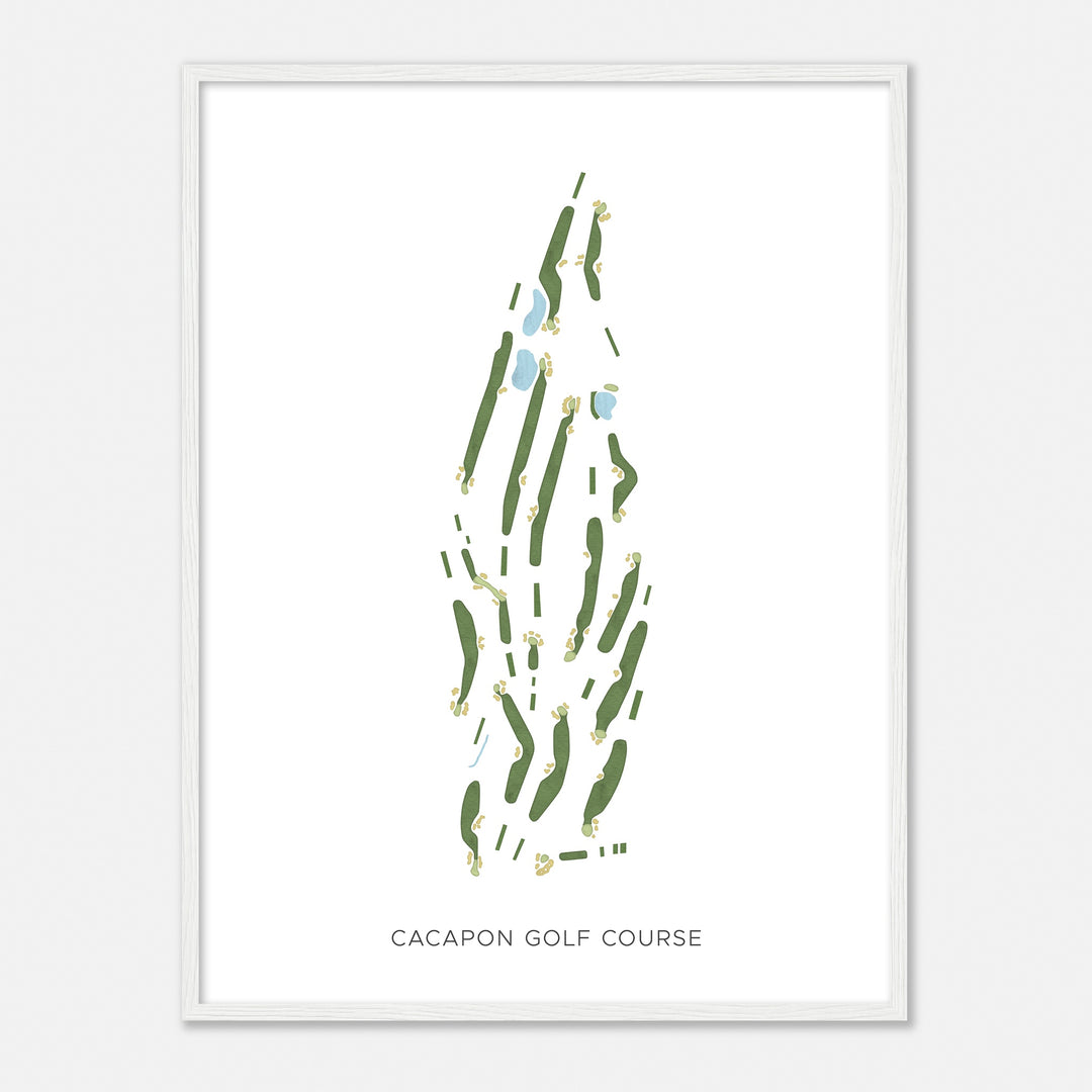 Print of Cacapon Golf Course Modern Map