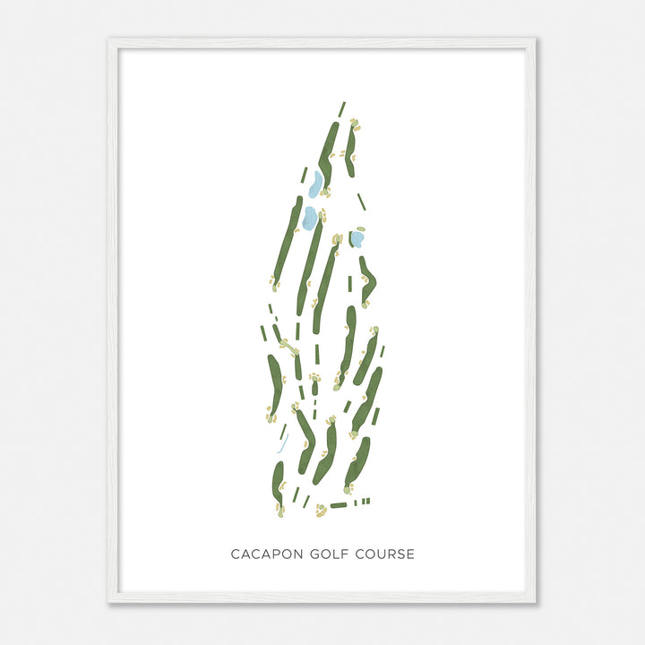 Print of Cacapon Golf Course Modern Map