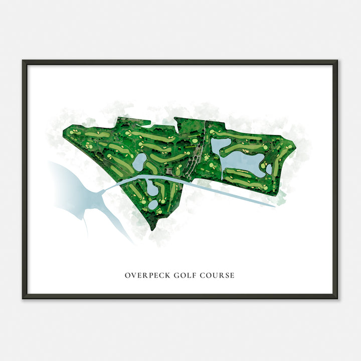 Print of Overpeck Golf Course Classic Map
