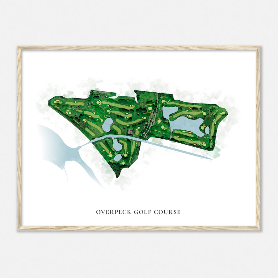 Print of Overpeck Golf Course Classic Map