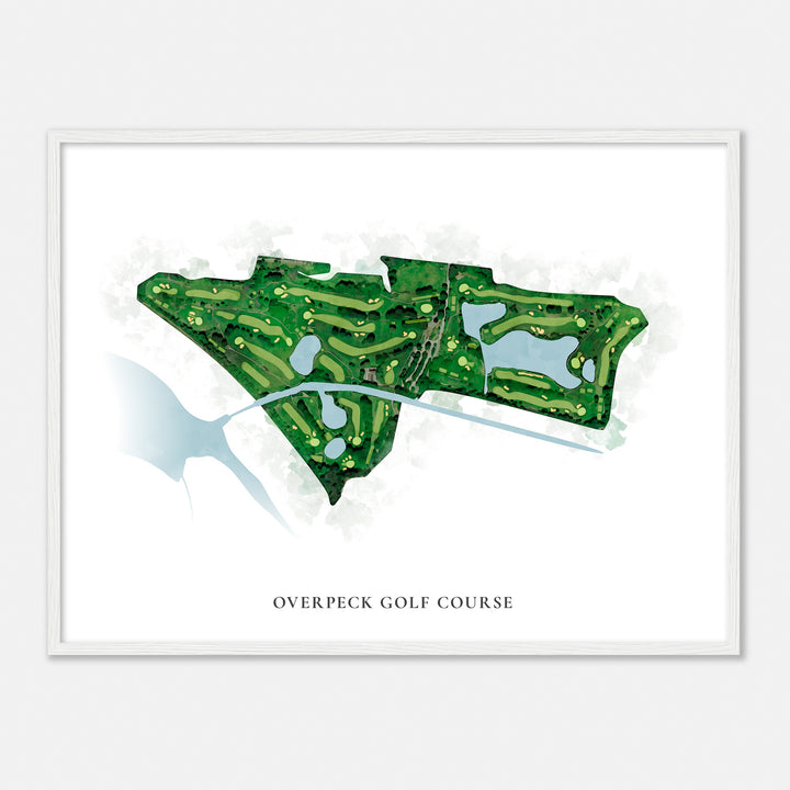 Print of Overpeck Golf Course Classic Map