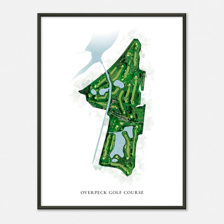 Print of Overpeck Golf Course Classic Map