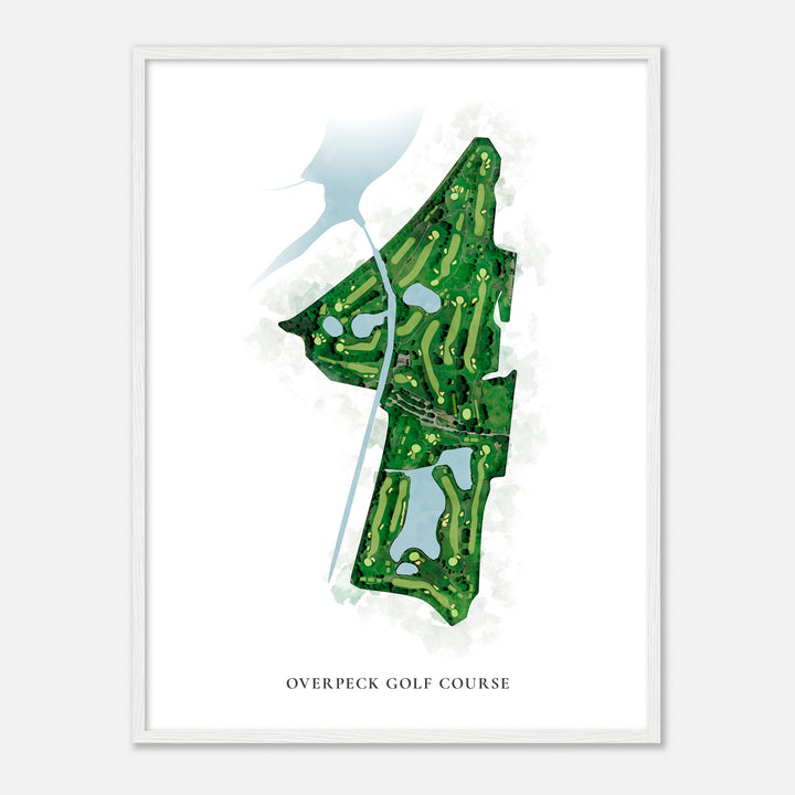 Print of Overpeck Golf Course Classic Map