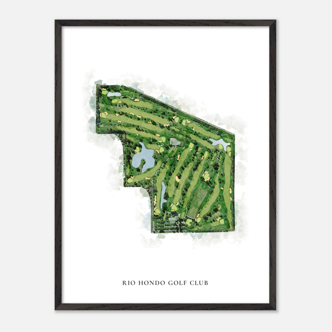 Print of Rio Hondo Golf Club Classic Map