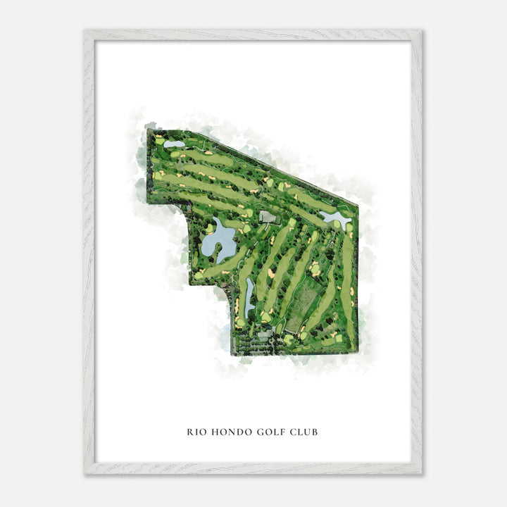 Print of Rio Hondo Golf Club Classic Map